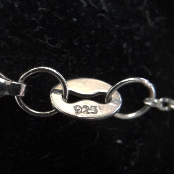 Sterling Silver Diamond cat adjustable bracelet - Picture 6 of 7